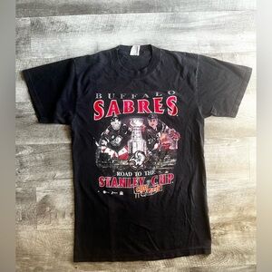🔥 Vintage 1999 Buffalo Sabres Stanley Cup Playoffs Tee Size M 🏒